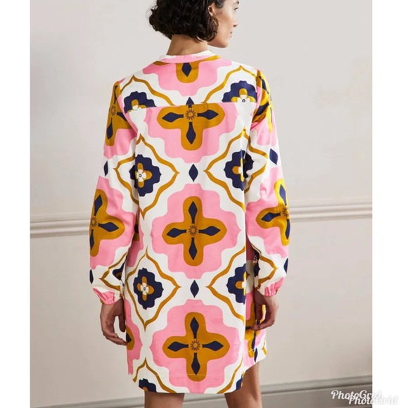 Boden Pink and Purple Patterned Dress - Picture 3 of 12